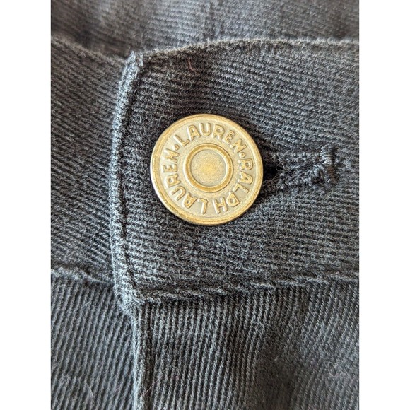 Lauren Ralph Lauren Pants Womens 8 Black Denim Jeans Straight Casual High Rise‎ - Picture 6 of 10